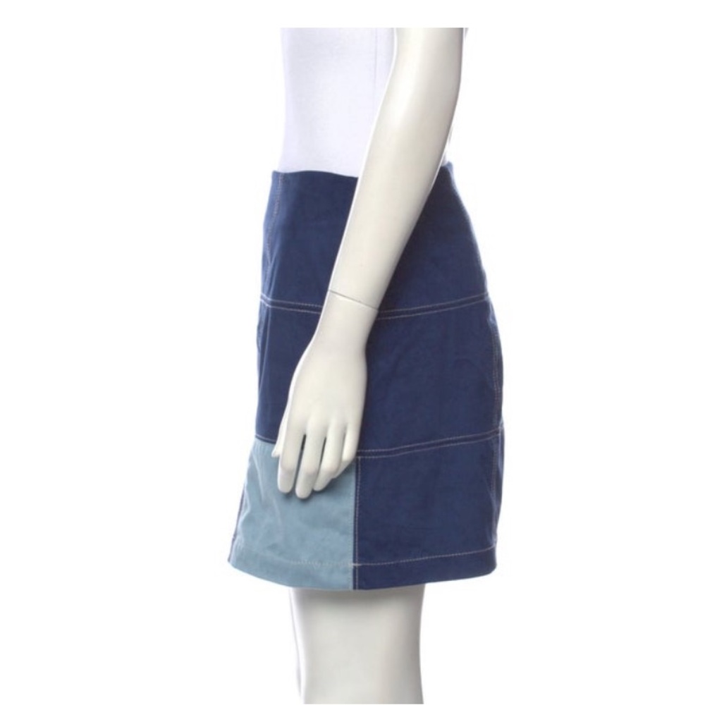 STAUD Patchwork Mini Skirt - Picture 2 of 3